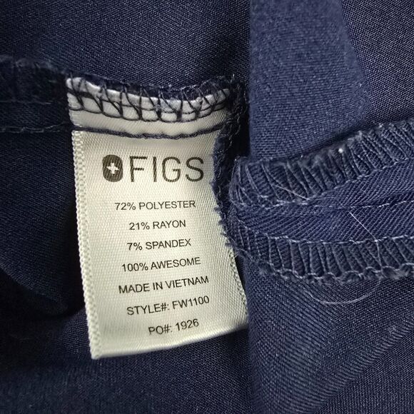 FIGS Casma Scrub Top Navy Blue XXL Medical Uniform FW1100 4450 - Picture 8 of 9